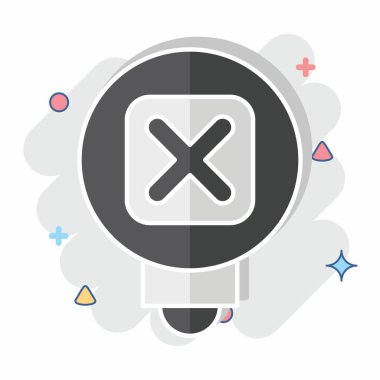 Simge Daha Fazla Öğren. Ünlem sembolüyle ilgili. Çizgi roman. dizayn edilebilir