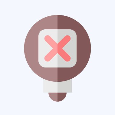 Simge Daha Fazla Öğren. Ünlem sembolüyle ilgili. Düz stil. dizayn edilebilir