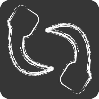 Simge sülüğü. Böceklerin sembolü. Tebeşir stili. dizayn edilebilir