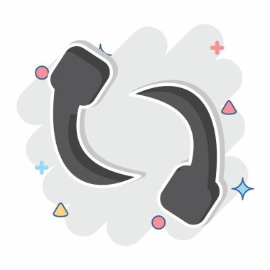 Simge sülüğü. Böceklerin sembolü. Çizgi roman. dizayn edilebilir