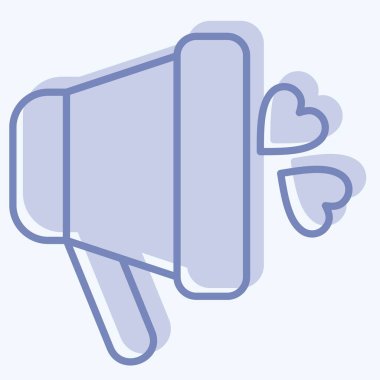 Simge Aşk Ortamı. Dünya Barışı sembolüyle ilgili. İki ton stili. dizayn edilebilir