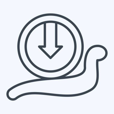 Simge Düşük Hızı. Dünya 'yı Kurtarma sembolüyle ilgili. Sıra tarzı. düzenlenebilir