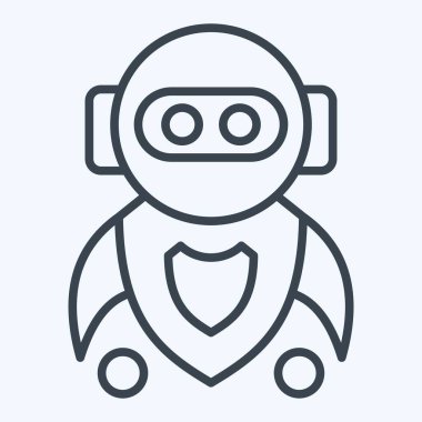 Simge Makinesi Öğrenme. Yapay Zeka sembolüyle ilgili. satır biçimi