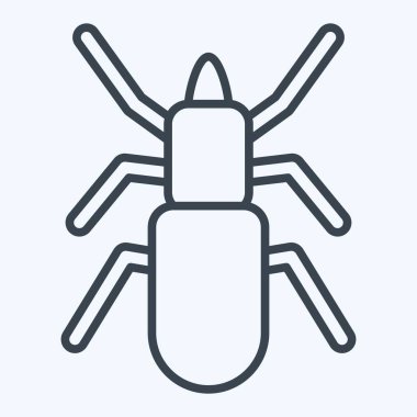 Simge kötü amaçlı yazılım. Böceklerin sembolü. Sıra tarzı. dizayn edilebilir