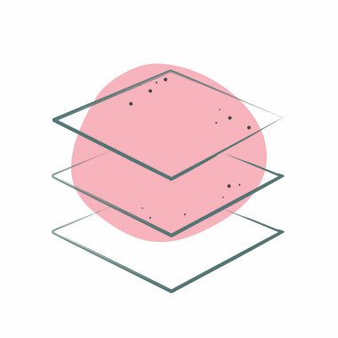 Simge Hatıra Kumaşı. Kumaş sembolüyle ilgili. Renkli Leke Biçimi. dizayn edilebilir