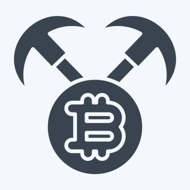 Simge Madencilik Donanımı. Kripto para birimi sembolüyle ilgili. Kabartma biçimi