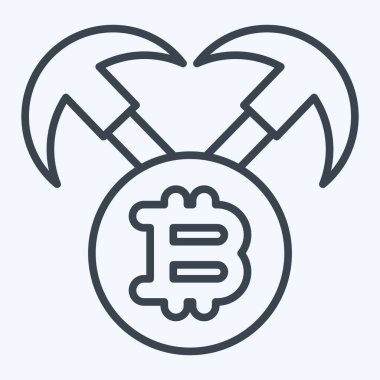 Simge Madencilik Donanımı. Kripto para birimi sembolüyle ilgili. satır biçimi