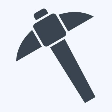 Simge Madenciliği. İnşaat Mühendisliği sembolüyle ilgili. Kabartma tarzı. dizayn edilebilir