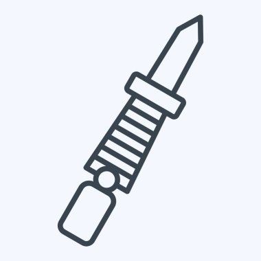 Simge Çivi Yumruğu. Tamir Aletleri sembolüyle ilgili. Sıra tarzı. dizayn edilebilir