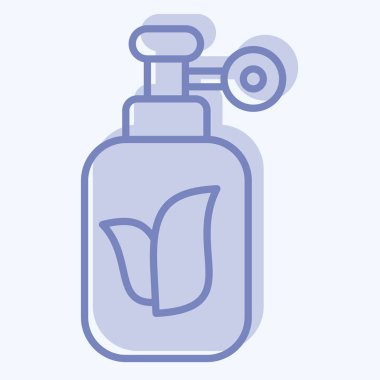 Simgesel Doğal Gaz. Dünya 'yı Kurtarma sembolüyle ilgili. İki ton stili. düzenlenebilir