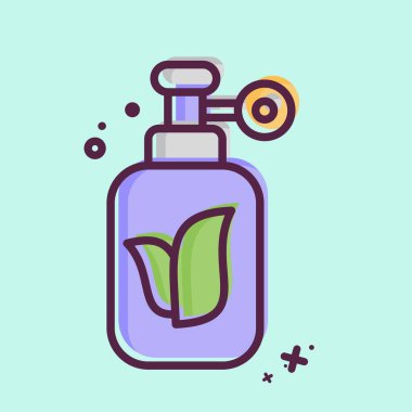 Simgesel Doğal Gaz. Dünya 'yı Kurtarma sembolüyle ilgili. MBE tarzı. düzenlenebilir