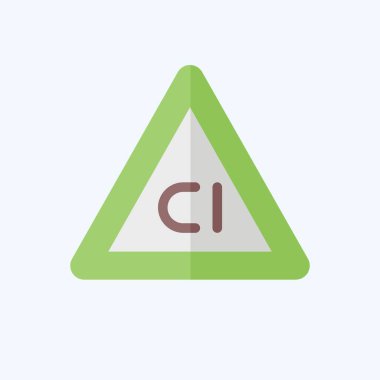 Simge Klorsuz Çamaşır Suyu. Kumaş sembolüyle ilgili. Düz stil. dizayn edilebilir