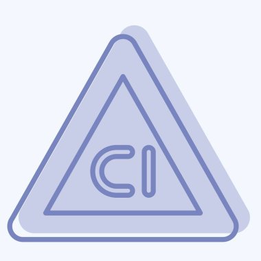 Simge Klorsuz Çamaşır Suyu. Kumaş sembolüyle ilgili. İki ton stili. dizayn edilebilir