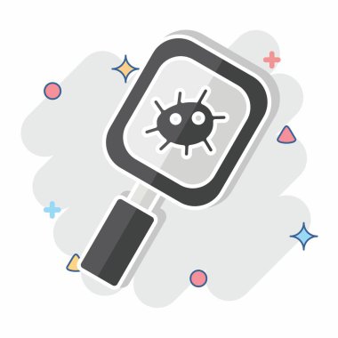 Simge Gözlemi. Biyomühendislik sembolüyle ilgili. çizgi roman biçimi