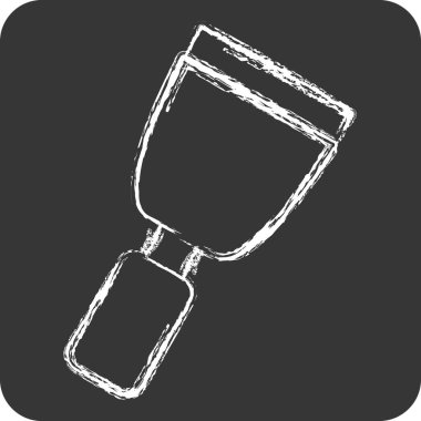 Simge Boya Malafatı. Tamir Aletleri sembolüyle ilgili. Tebeşir stili. dizayn edilebilir