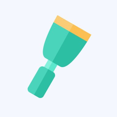 Simge Boya Malafatı. Tamir Aletleri sembolüyle ilgili. Düz stil. dizayn edilebilir