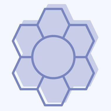 Simge Deseni Tanıma. Biyomühendislik sembolüyle ilgili. iki ton biçimi