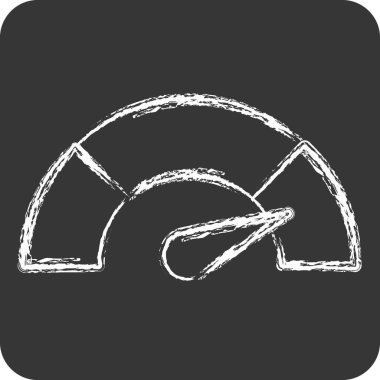 Simge Performansı. Denetim sembolüyle ilgili. Tebeşir stili. dizayn edilebilir