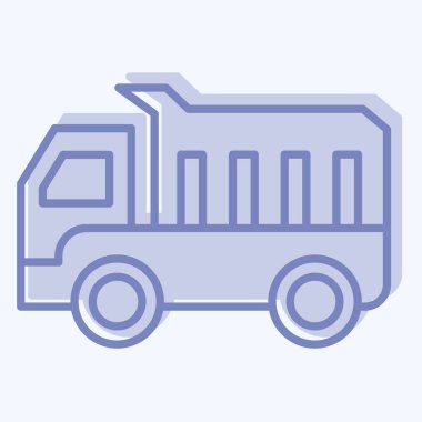 Simge Platformu Ölçeği. İnşaat Mühendisliği sembolüyle ilgili. İki ton stili. düzenlenebilir