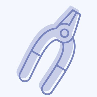 Icon Pense. Tamir Aletleri sembolüyle ilgili. İki ton stili. dizayn edilebilir