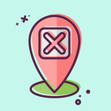 Simge Noktası. Ünlem sembolüyle ilgili. MBE tarzı. dizayn edilebilir