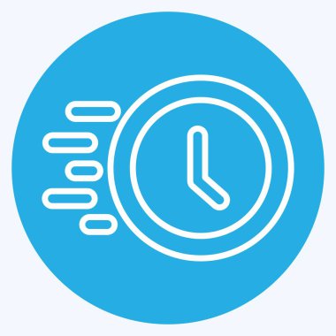 Simge Süreç Saati. Geliştirme sembolüyle ilgili. mavi gözler tarzı