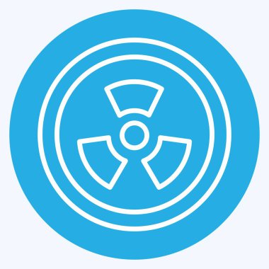 Simge Radyasyonu. Biyomühendislik sembolüyle ilgili. mavi gözler tarzı