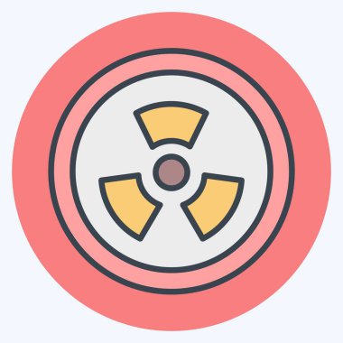 Simge Radyasyonu. Biyomühendislik sembolüyle ilgili. renk eşi biçimi