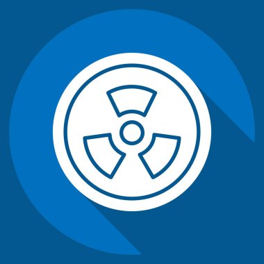 Simge Radyasyonu. Biyomühendislik sembolüyle ilgili. uzun gölge biçimi