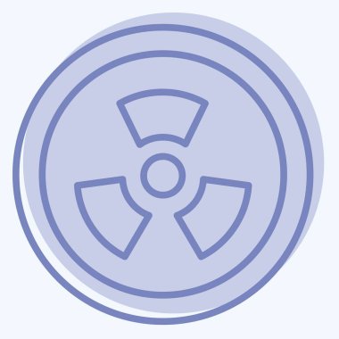 Simge Radyasyonu. Biyomühendislik sembolüyle ilgili. iki ton biçimi