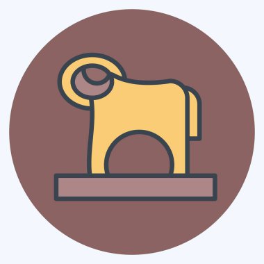 Simge RAM. Kazakistan sembolüyle ilgili. renk arkadaşı stili. dizayn edilebilir