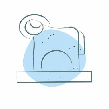 Simge RAM. Kazakistan sembolüyle ilgili. Renkli Leke Biçimi. dizayn edilebilir