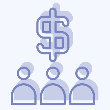 Simge İncelemesi. Denetim sembolüyle ilgili. İki ton stili. dizayn edilebilir