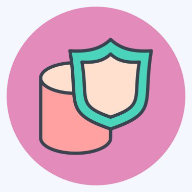 Simge Güvenliği Veri Deposu. Kripto para birimi sembolüyle ilgili. renk eşi biçimi