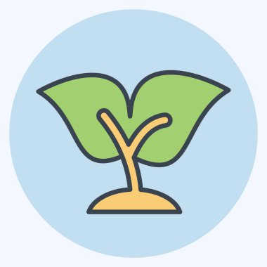 Simge Seedling. Geliştirme sembolüyle ilgili. renk eşi biçimi