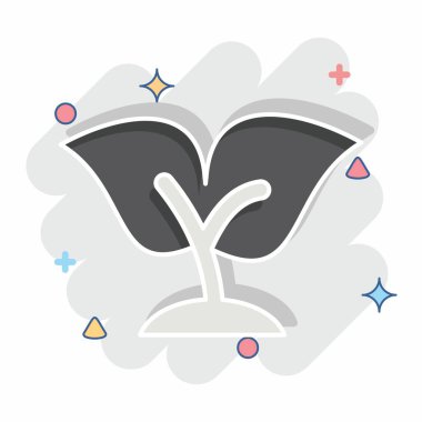 Simge Seedling. Geliştirme sembolüyle ilgili. çizgi roman biçimi