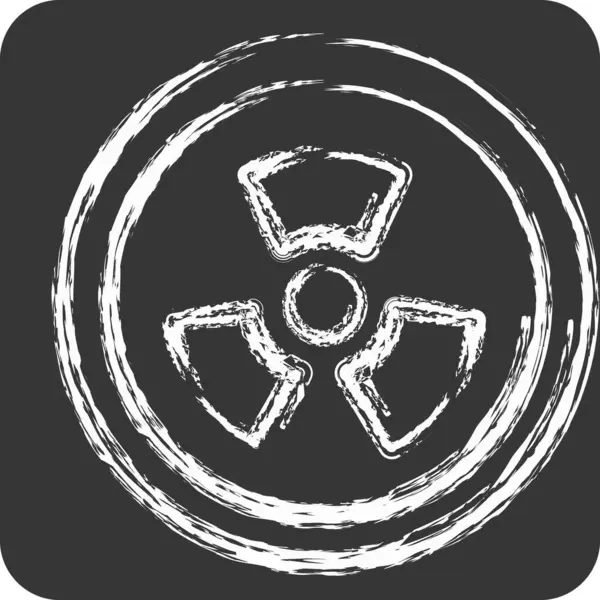 Simge Radyasyonu. Biyomühendislik sembolüyle ilgili. tebeşir Biçimi