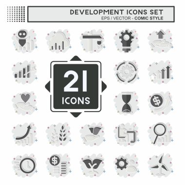 Simge Ayarlama Geliştirme. Eğitim sembolüyle ilgili. çizgi roman biçimi