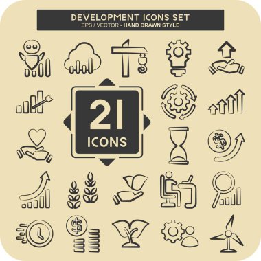 Simge Ayarlama Geliştirme. Eğitim sembolüyle ilgili. el çizimi biçim