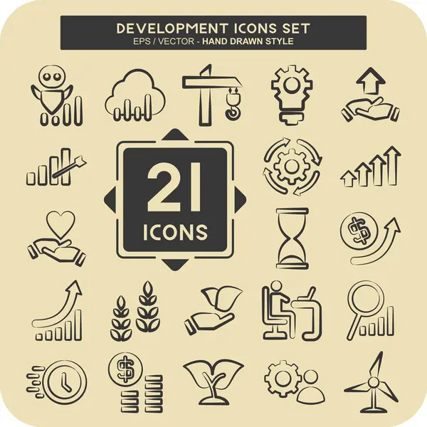 Simge Ayarlama Geliştirme. Eğitim sembolüyle ilgili. el çizimi biçim