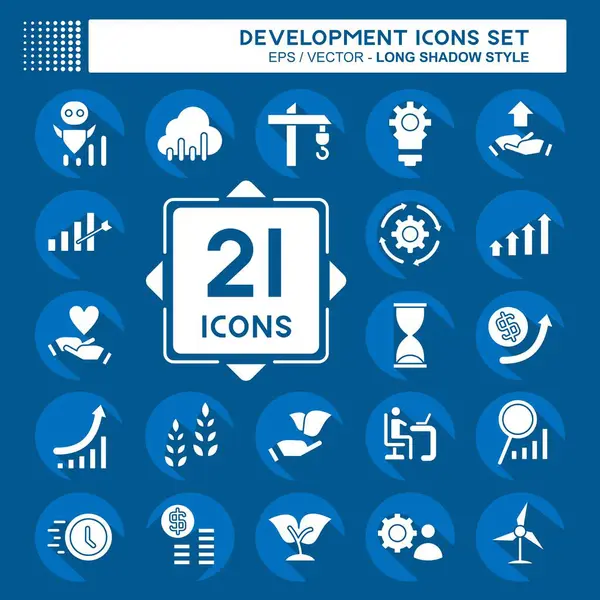 Simge Ayarlama Geliştirme. Eğitim sembolüyle ilgili. uzun gölge biçimi