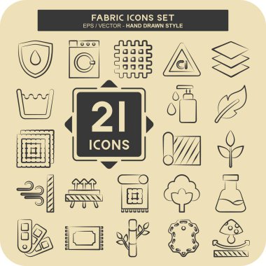 Simge Ayarlama Kumaşı. Eğitim sembolüyle ilgili. El çizimi tarzı. dizayn edilebilir