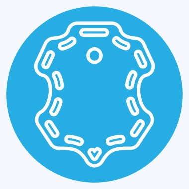 Simge Koyun Derisi. Kumaş sembolüyle ilgili. Mavi gözlü. dizayn edilebilir