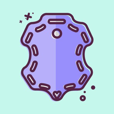 Simge Koyun Derisi. Kumaş sembolüyle ilgili. MBE tarzı. dizayn edilebilir