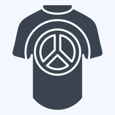 Simge Gömlek. Dünya Barışı sembolüyle ilgili. Kabartma tarzı. dizayn edilebilir