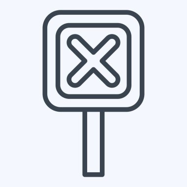 Simge İşareti. Ünlem sembolüyle ilgili. Sıra tarzı. dizayn edilebilir