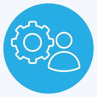 Simge Yetenekleri. Geliştirme sembolüyle ilgili. mavi gözler tarzı