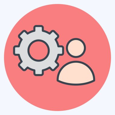 Simge Yetenekleri. Geliştirme sembolüyle ilgili. renk eşi biçimi