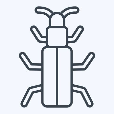 Simge Kar Böceği. Böceklerin sembolü. Sıra tarzı. dizayn edilebilir