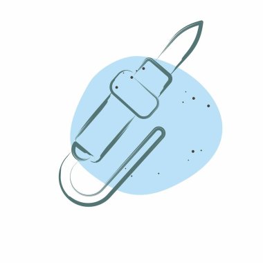 Simge lehimleme demiri. Tamir Aletleri sembolüyle ilgili. Renkli Leke Biçimi. dizayn edilebilir